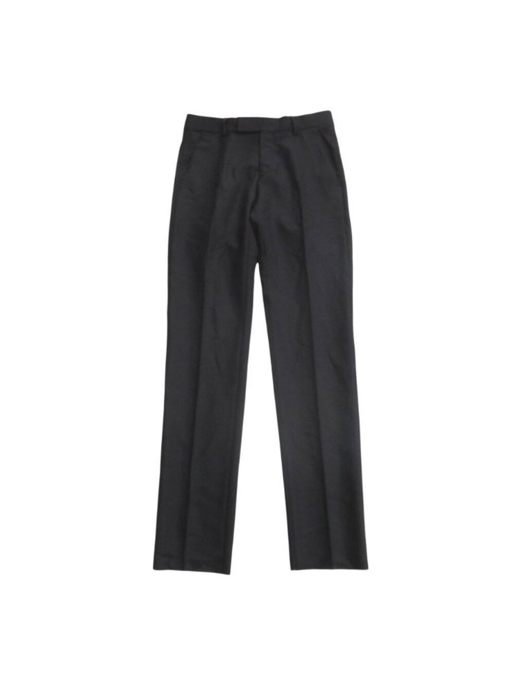 Dior Wool Mohair Trousers Tapered Pants Center Crease Navy 46